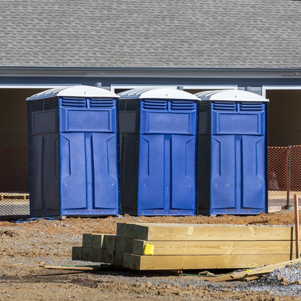 are there any restrictions on where i can place the portable toilets during my rental period in Sandyville Ohio